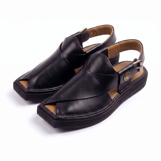 Black Kaptaan Chappal
