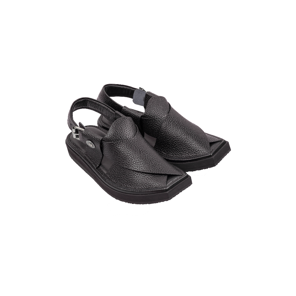 Khan Chappal Black Dot