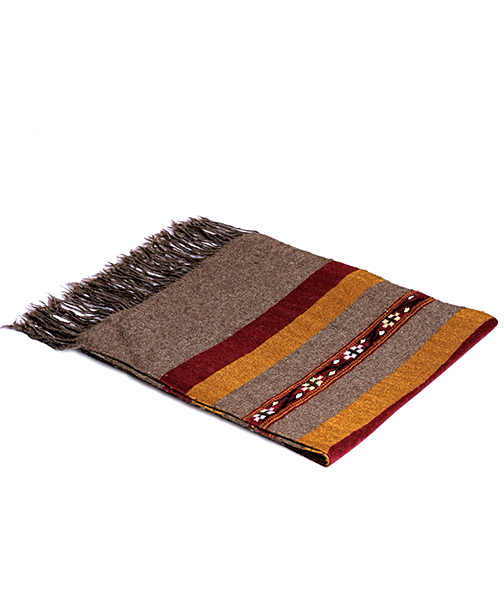 Men Dark Brown Scarf