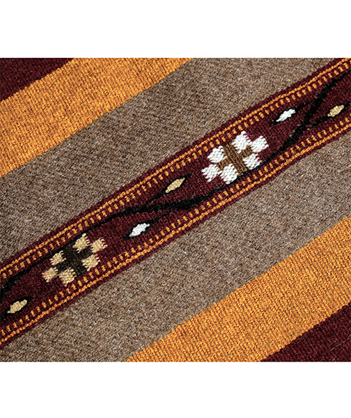 Dark Brown Shawl specially crafted from local home made wool