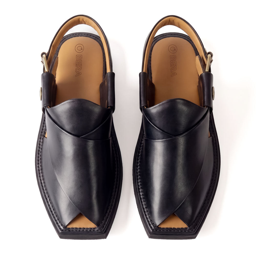 Black Kaptaan Chappal