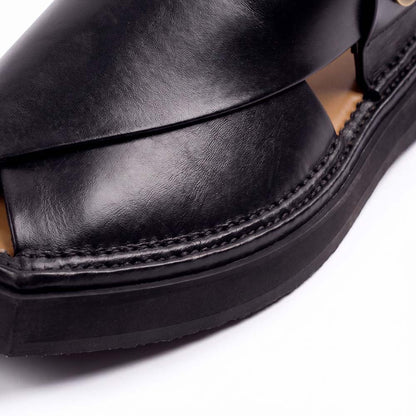 Black Kaptaan Chappal