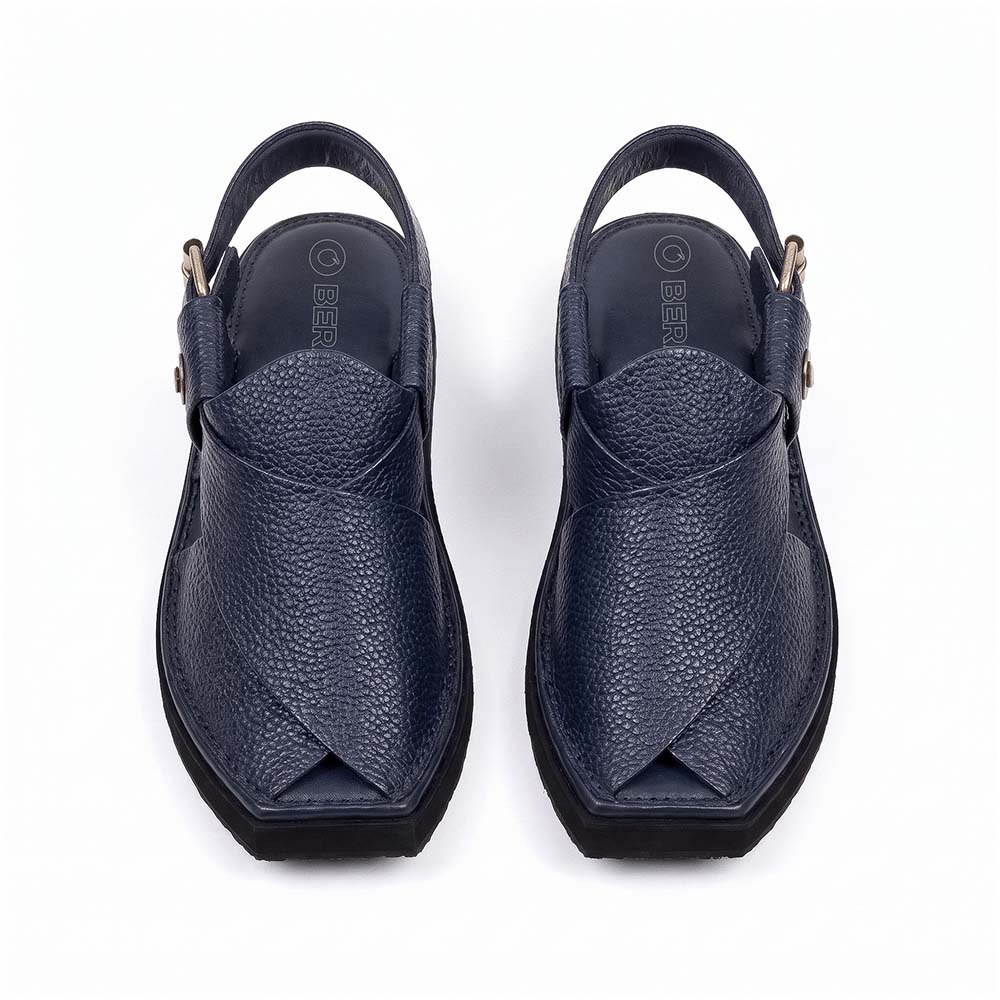 Khan Chappal Blue Dot