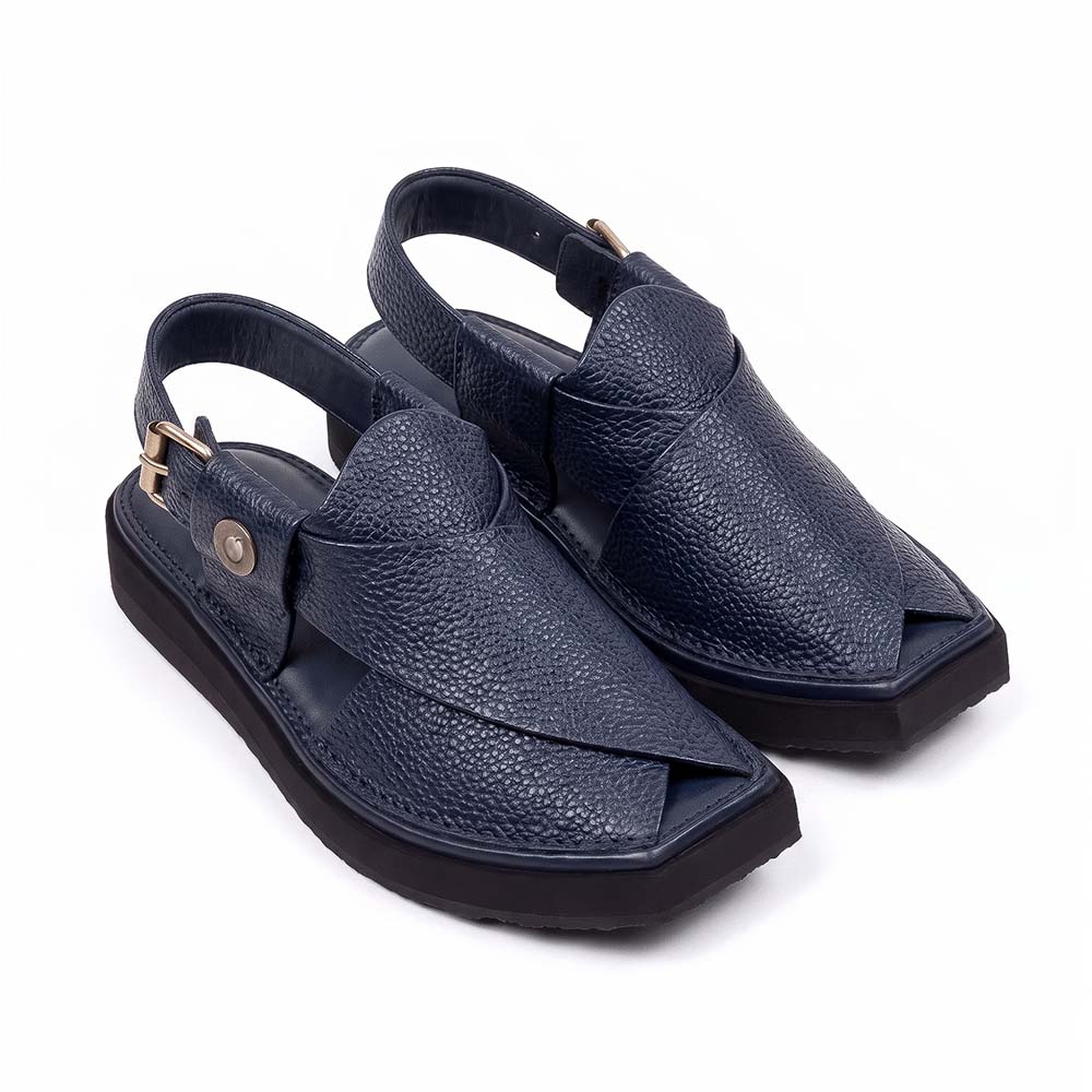 Khan Chappal Blue Dot
