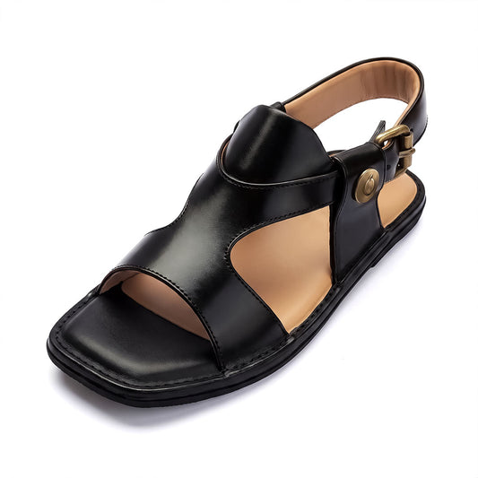 Stylish Black Panjedar Kphati Chappals for men