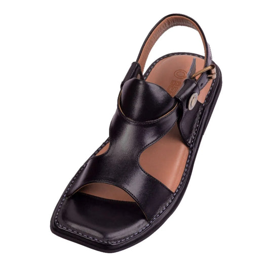 Stylish Black Panjedar Kphati Chappals for men