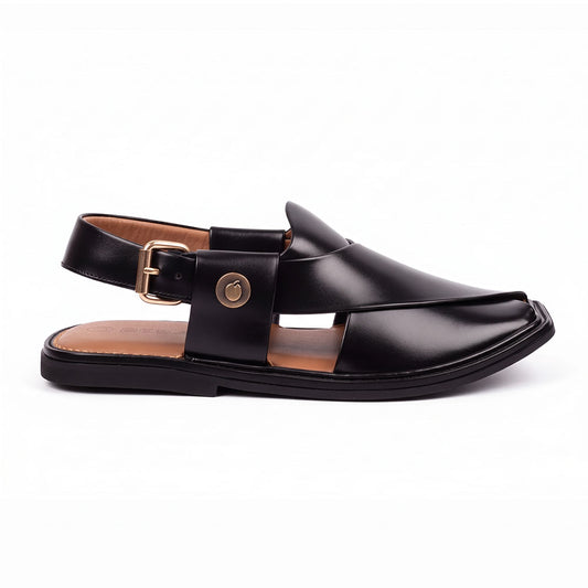 Black Traditional Chappal