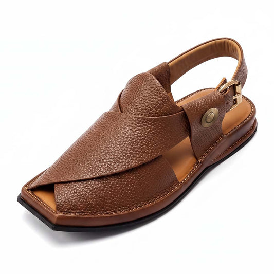Burgundy lightweight Peshawari Handmade Chappals for men