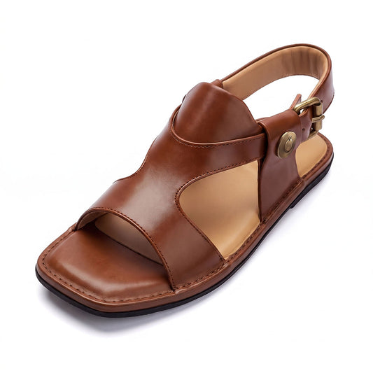 Burgundy Panjedar Peshawari Chappals for men