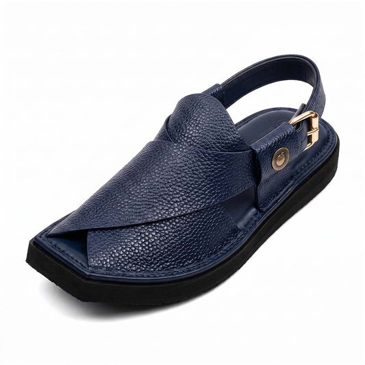 Khan Chappal Blue Dot