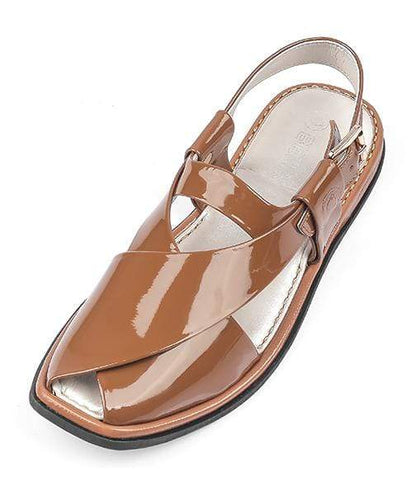 Beige Ladies Peshawari Chappal 